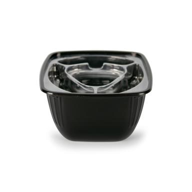 product-ظرف یکبار مصرف درب دار سالادی کد M800 مدل دیوایدر مهرپارسا کارتن 200 عددی