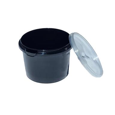 product-سطل یکبار مصرف درب دار مایکروویوی 310 سی سی طب پلاستیک مشکی کارتن 300 عددی