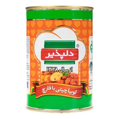 product-کنسرو لوبیا چیتی با قارچ دلپذیر 420 گرم