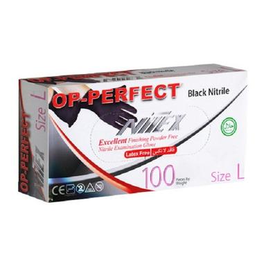 product-دستکش فاقد لاتکس نیتریل نیتکس مشکی اپی پرفکت سایز L بسته 100 عددی