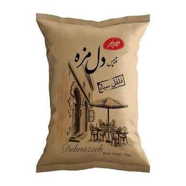 product-چیپس دل مزه فلفل سیاه مزمز 90 گرم