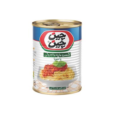 product-کنسرو مایه ماکارونی با سویا چین چین 380 گرم